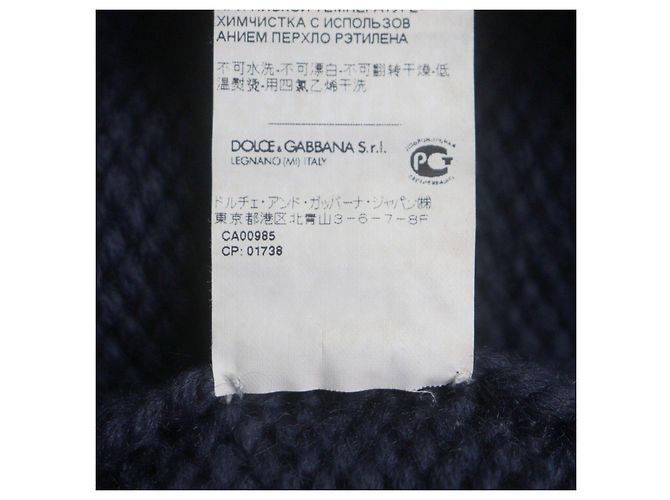 Dolce & Gabbana Blouson de lana Dolce&Gabbana Azul Azul marino - vista 14