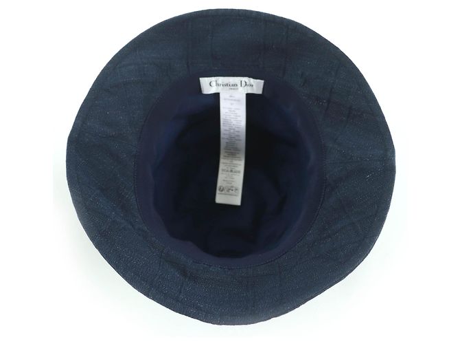 Christian Dior TEDDY-D Cannage Denim-Anglerhut Blau - Ansicht 6