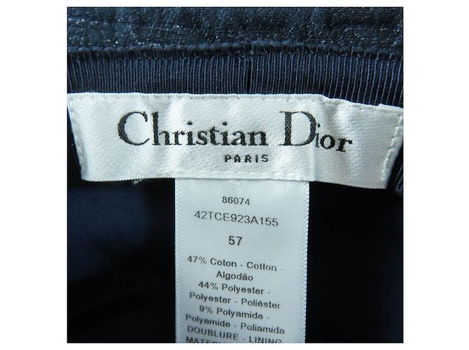 Christian Dior TEDDY-D Cannage Denim-Anglerhut Blau - Ansicht 7