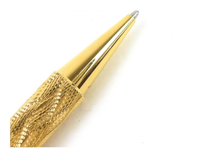 Penna a sfera Cartier Trinity motivo wave D'oro - vista 3