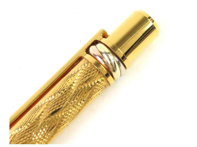 Penna a sfera Cartier Trinity motivo wave D'oro - vista 5