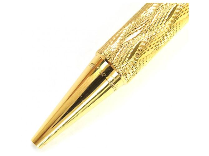 Penna a sfera Cartier Trinity motivo wave D'oro - vista 6