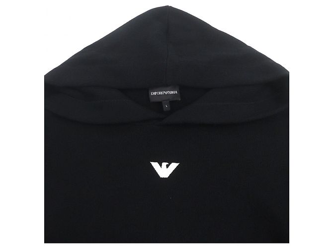 Emporio Armani Acryl-Hoodie Schwarz - Ansicht 2
