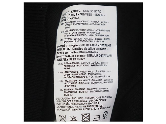 Emporio Armani Acryl-Hoodie Schwarz - Ansicht 7