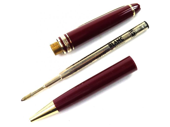 Penna a sfera Montblanc Meisterstück Marrone - vista 2