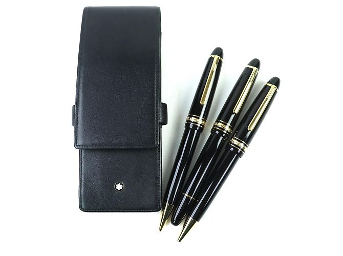 MONTBLANC Set Penna Stilografica, Penna a Sfera e Portamine Le Grand PIX Nero - vista 2