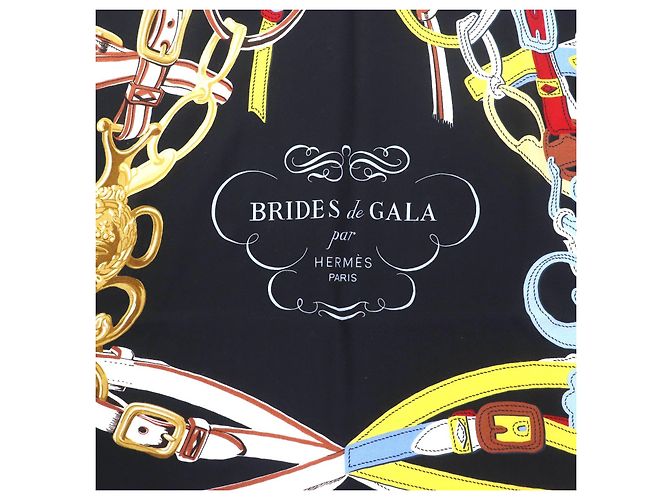 Sciarpa in cashmere piqué con applicazione Hermès Brides de Gala Rosso - vista 7