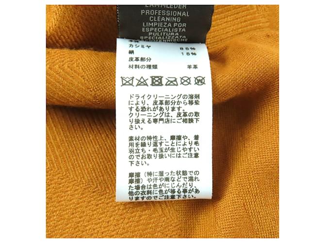 Sciarpa in cashmere Hermès New Libris Marrone - vista 11