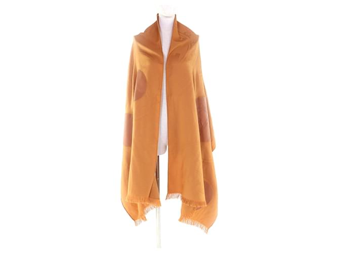 Sciarpa in cashmere Hermès New Libris Marrone - vista 3