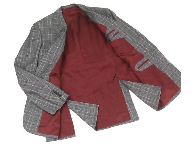 Conjunto de Traje de Lana Bespoke Hermès Castaño - vista 3