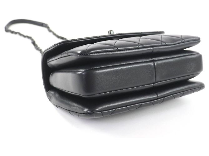 Borsa a tracolla Chanel Trendy CC in pelle di agnello Nero - vista 4