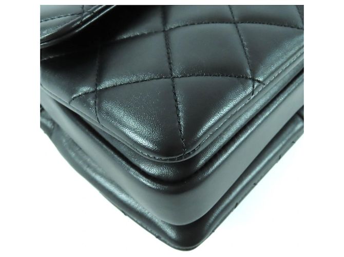 Borsa a tracolla Chanel Trendy CC in pelle di agnello Nero - vista 7