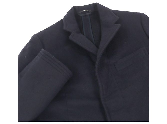 Abrigo de cachemira Hermès Chester46 Azul Azul marino - vista 2