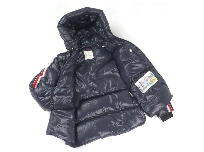 Moncler DINCER GIUBOTTO Giacca in nylon e piumino Blu Blu navy - vista 3