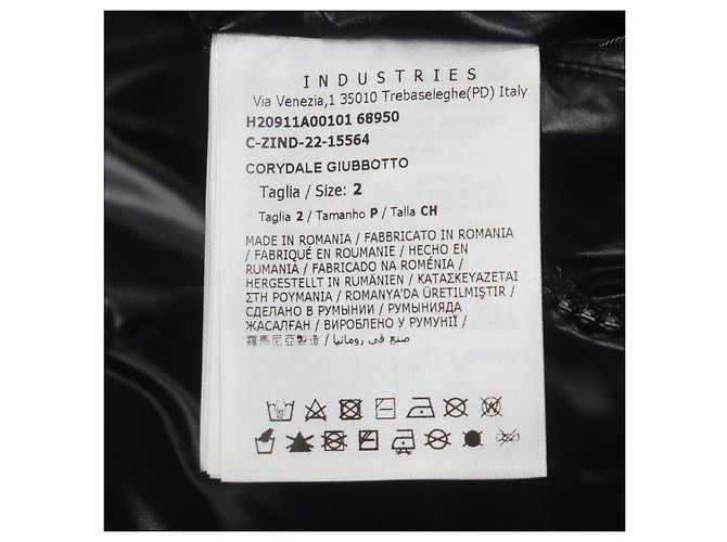 Chaqueta de plumón de nailon Moncler CORYDALE Negro - vista 12