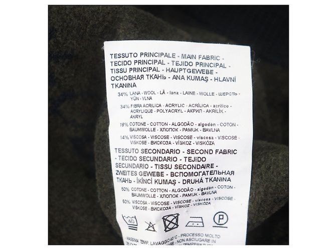 Sudadera con capucha de lana Emporio Armani Negro Caqui - vista 7