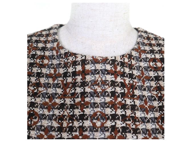 Abito Louis Vuitton in lana multicolore - vista 4