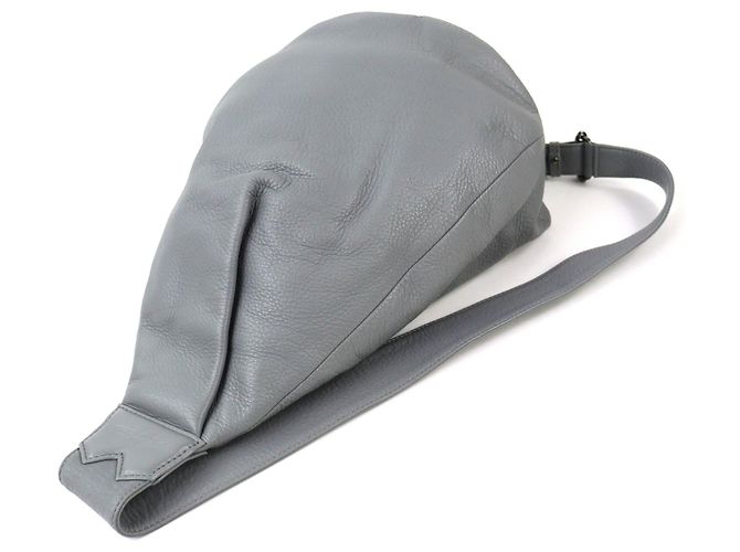 Autre Marque Borsa a tracolla in pelle discord Yohji Yamamoto Marrone - vista 3