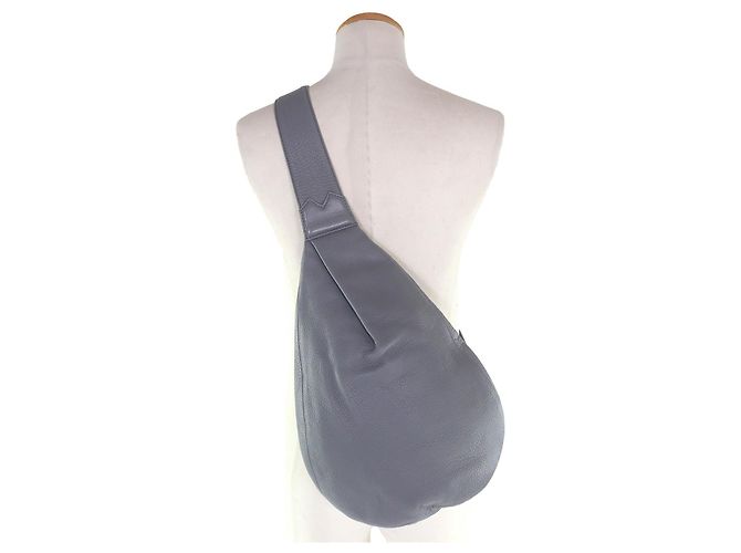 Autre Marque Borsa a tracolla in pelle discord Yohji Yamamoto Marrone - vista 6