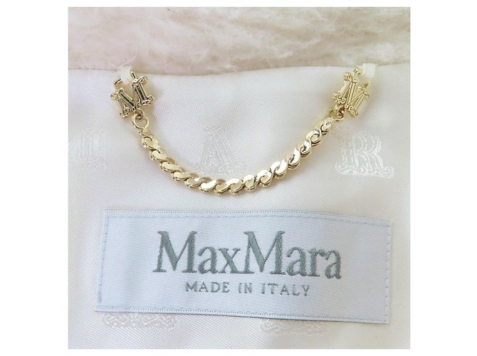 Cappotto Max Mara Teddy Bear in misto seta Bianco - vista 7