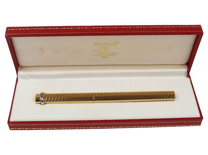 Cartier Trinity Kugelschreiber Spiralmuster Golden - Ansicht 2