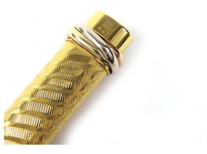 Cartier Trinity Kugelschreiber Spiralmuster Golden - Ansicht 7