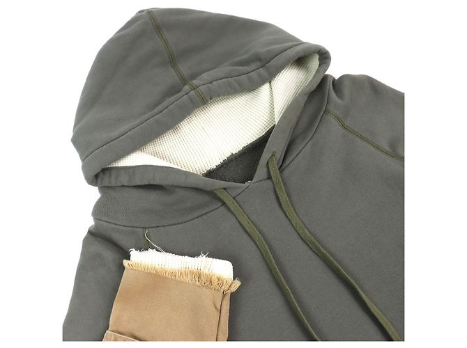 Autre Marque Greg Lauren FRAGMENT HOODIE Hoodie Grün Khaki - Ansicht 3