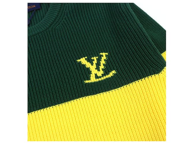 Louis Vuitton Strickpullover mit Rundhalsausschnitt und gesticktem Logo Mehrfarben - Ansicht 4