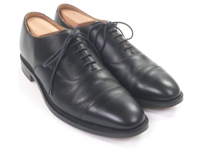 Autre Marque UNION WORKS Straight Tip Lederdressschuhe Schwarz - Ansicht 2