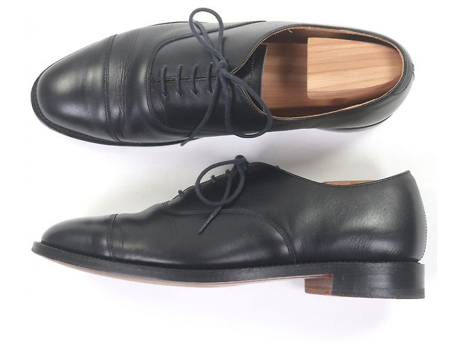 Autre Marque UNION WORKS Straight Tip Lederdressschuhe Schwarz - Ansicht 3