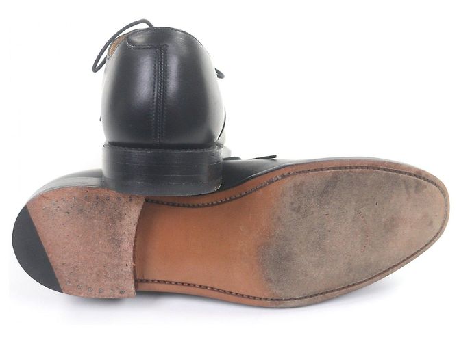 Autre Marque UNION WORKS Straight Tip Lederdressschuhe Schwarz - Ansicht 4