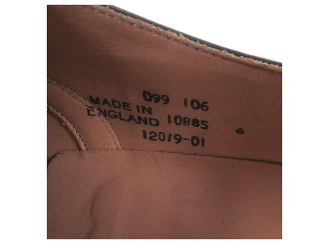 Autre Marque UNION WORKS Straight Tip Lederdressschuhe Schwarz - Ansicht 7