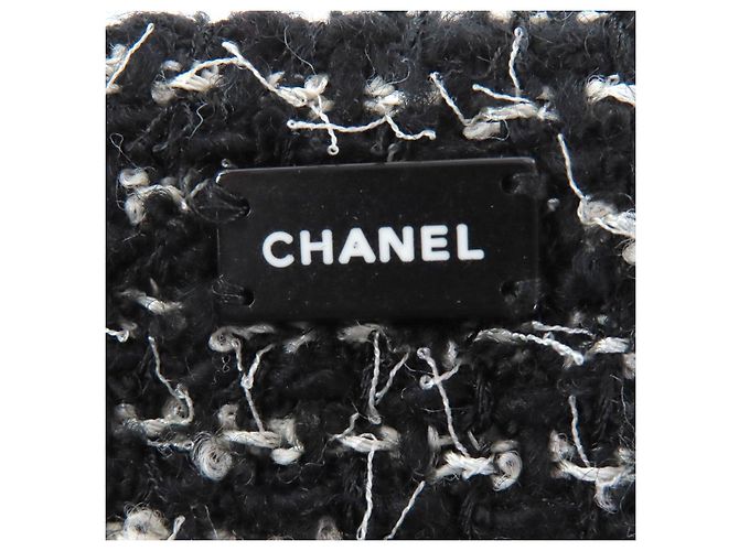 Traje de lana Chanel Negro Blanco - vista 11
