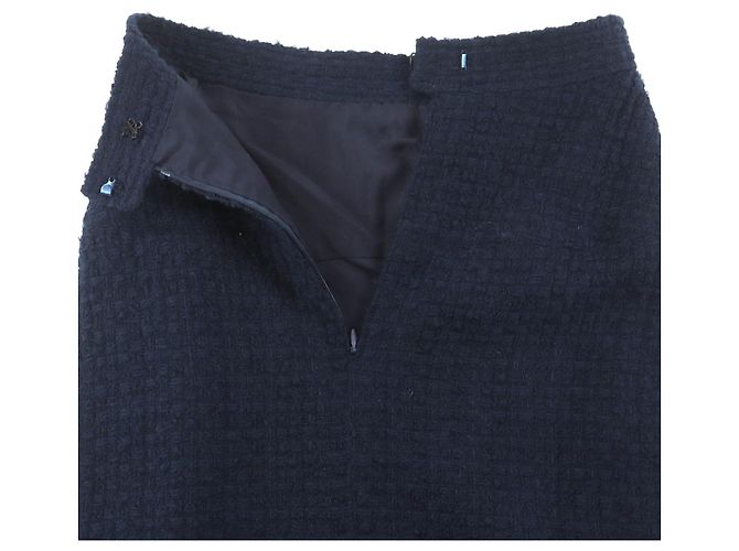 Traje de lana Chanel BOUTIQUE Azul Azul marino - vista 10