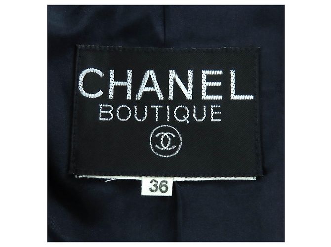 Traje de lana Chanel BOUTIQUE Azul Azul marino - vista 13