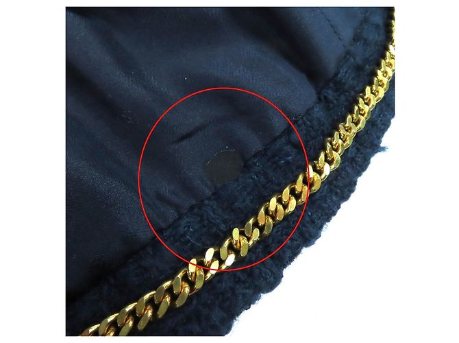 Traje de lana Chanel BOUTIQUE Azul Azul marino - vista 14