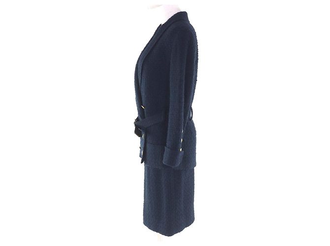 Traje de lana Chanel BOUTIQUE Azul Azul marino - vista 2