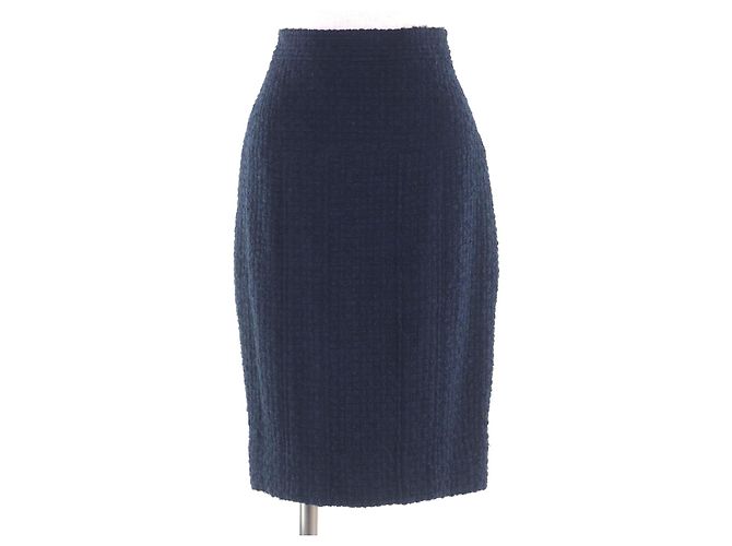 Traje de lana Chanel BOUTIQUE Azul Azul marino - vista 6