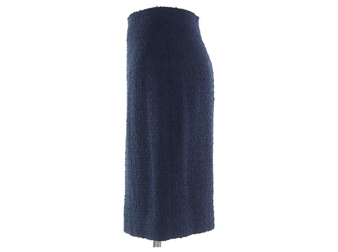 Traje de lana Chanel BOUTIQUE Azul Azul marino - vista 7