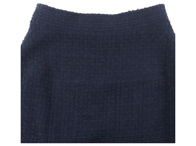 Traje de lana Chanel BOUTIQUE Azul Azul marino - vista 9