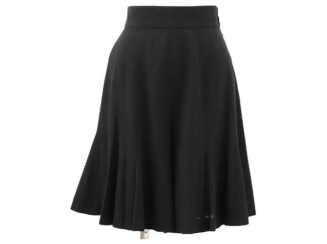 Pantalones cortos de lana Chanel P04646 Negro - vista 2