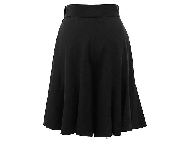 Pantalones cortos de lana Chanel P04646 Negro - vista 8