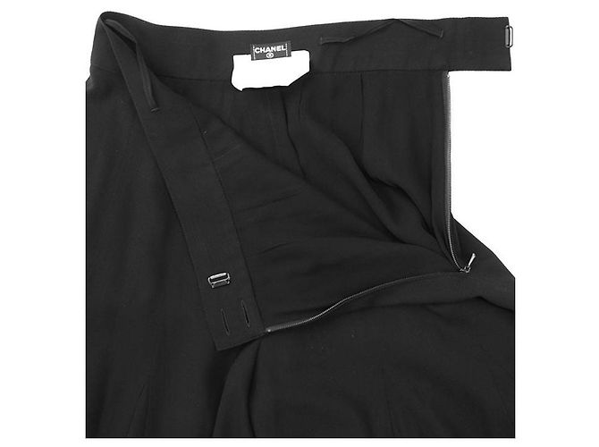 Pantalones cortos de lana Chanel P04646 Negro - vista 9