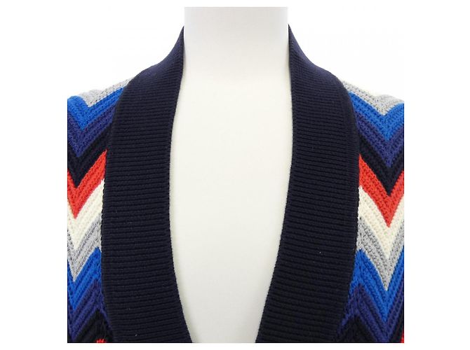 Autre Marque Cardigan de lana Missoni Roja Azul Azul marino - vista 5