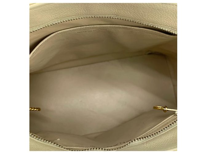 Chanel Borsa Tote Caviar Medallion Coin Bag Bianco - vista 8
