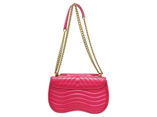 Louis Vuitton New Wave Chain Quilted Leather MM Rosa - vista 2