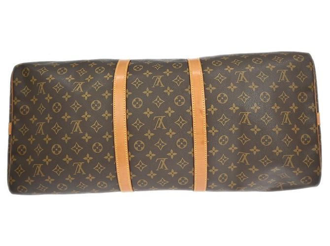 Louis Vuitton Keepall Bandoulière Monogram 60 Marrone - vista 7