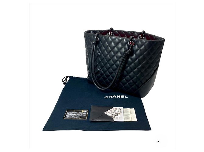 Chanel Cambon Line Große Tote Bag Schwarz - Ansicht 4