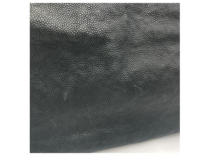 Borsa Tote con catena Chanel in pelle di vitello martellata nera Nero - vista 10