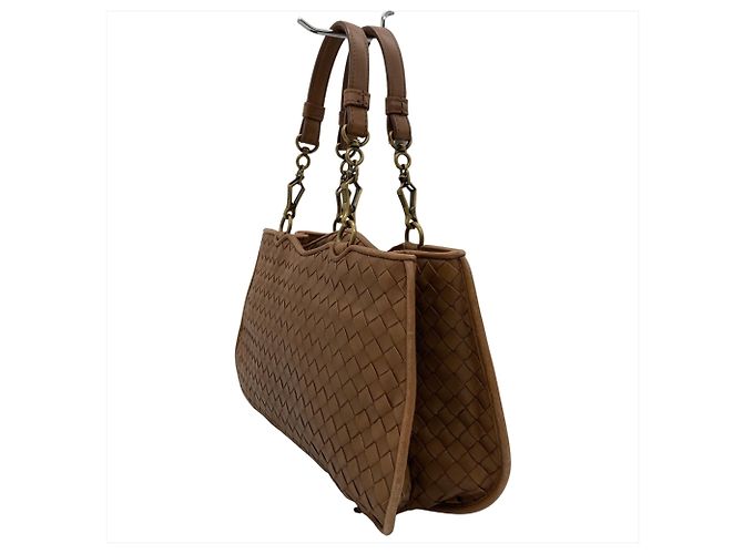 Borsa Bottega Veneta Intrecciato Marrone - vista 3